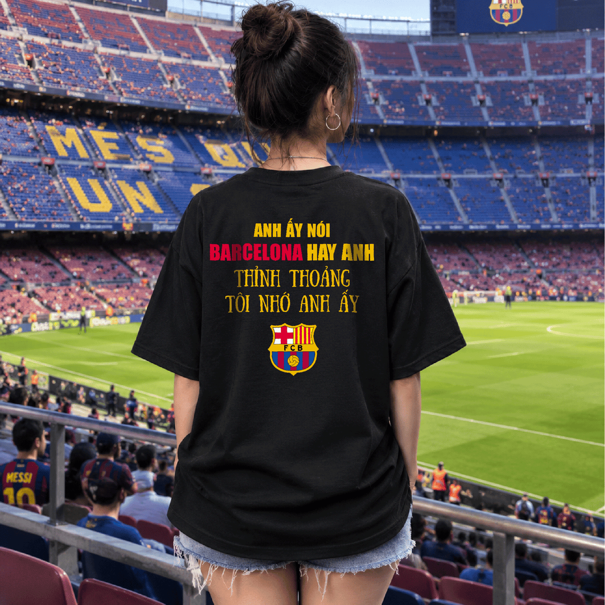 Áo Thun Barca Hay Anh Oversize