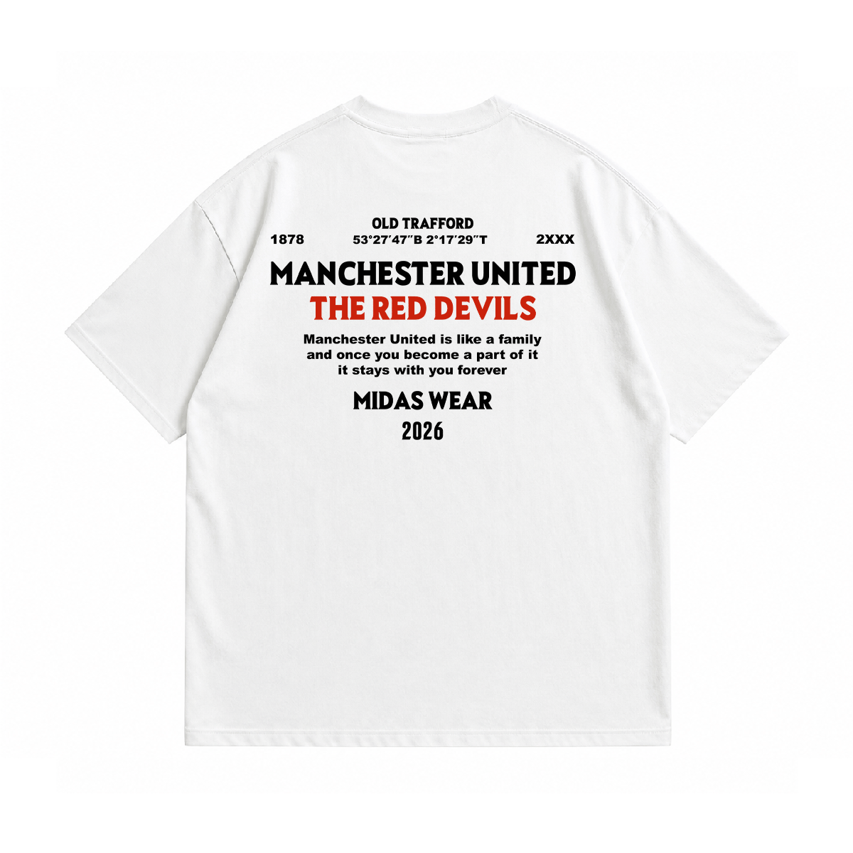 Áo Thun Man Utd Red Devils Oversize Form Rộng