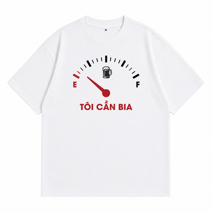 Áo Thun Tôi Cần Bia Oversize