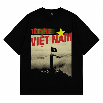 Áo Thun Tôi Yêu Việt Nam Retro Style
