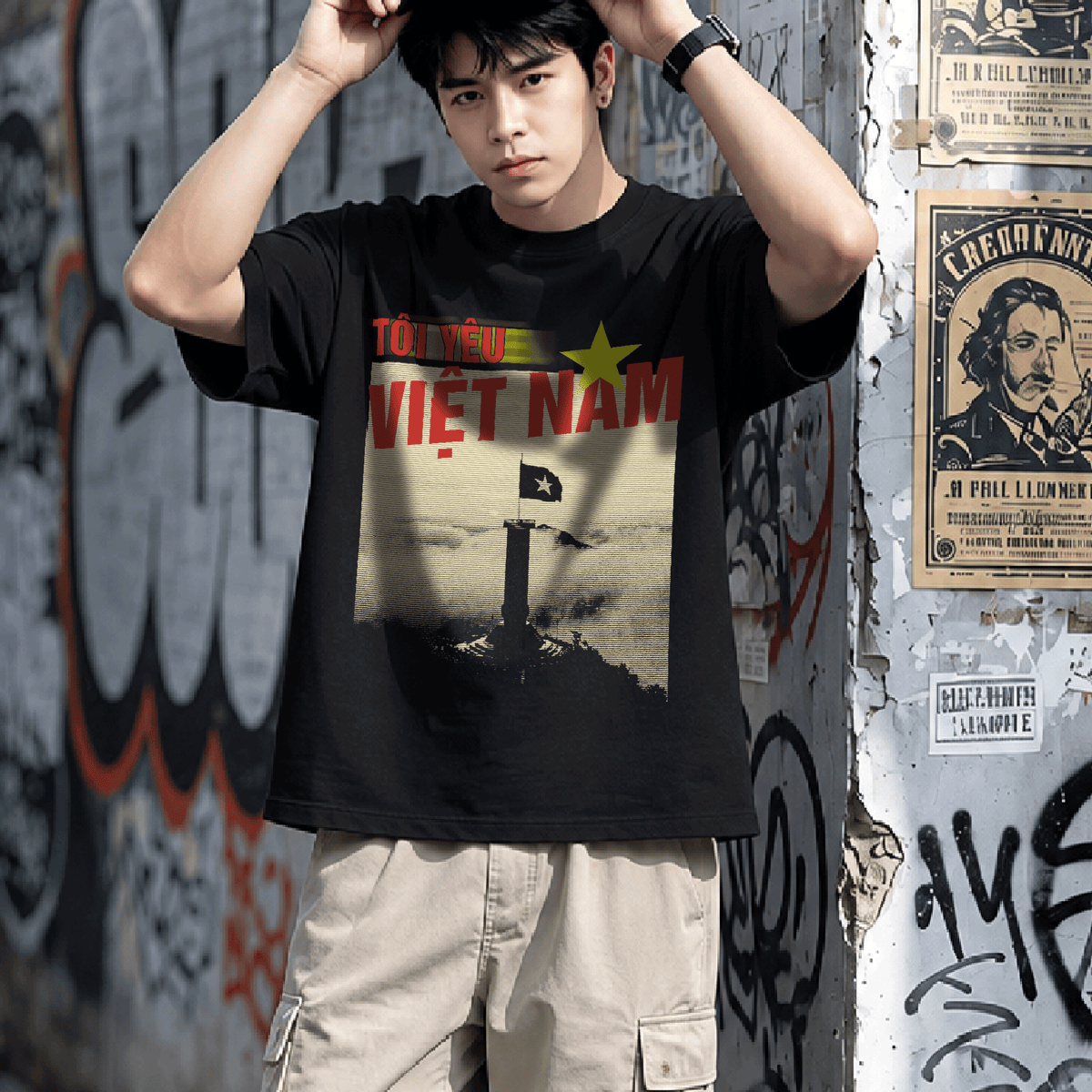 Áo Thun Tôi Yêu Việt Nam Retro Style