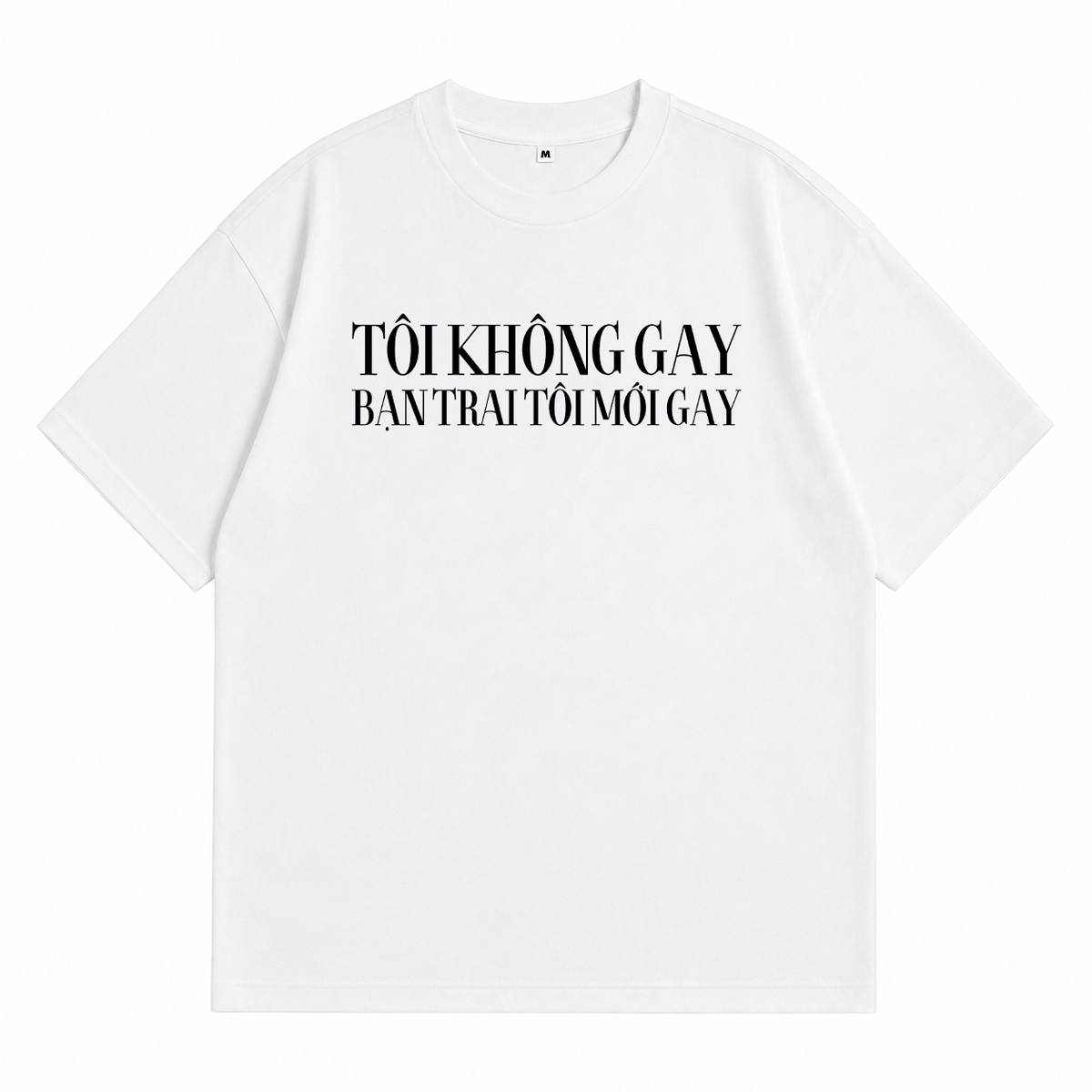 Áo Thun Tôi Không Gay Bạn Trai Tôi Gay