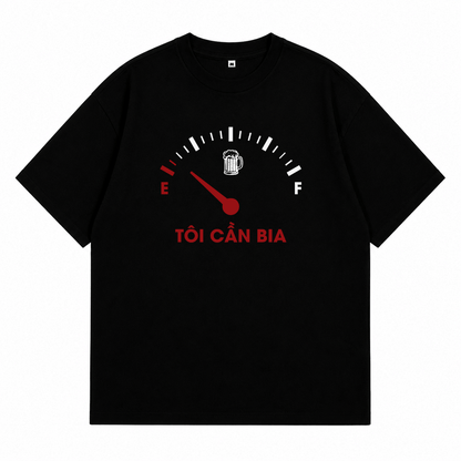 Áo Thun Tôi Cần Bia Oversize