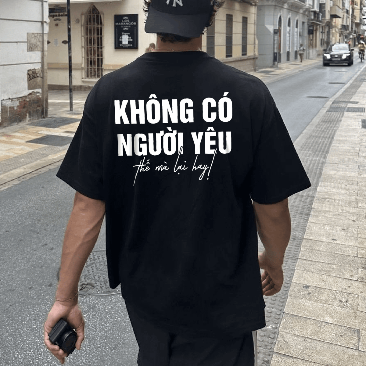 Áo Thun Không Có Người Yêu Thế Mà Lại Hay Form Oversize Nam Nữ