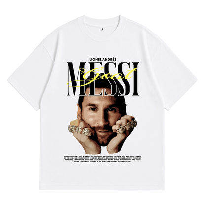 Áo Thun Oversize Cotton 100% Messi Goat