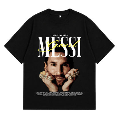 Áo Thun Oversize Cotton 100% Messi Goat