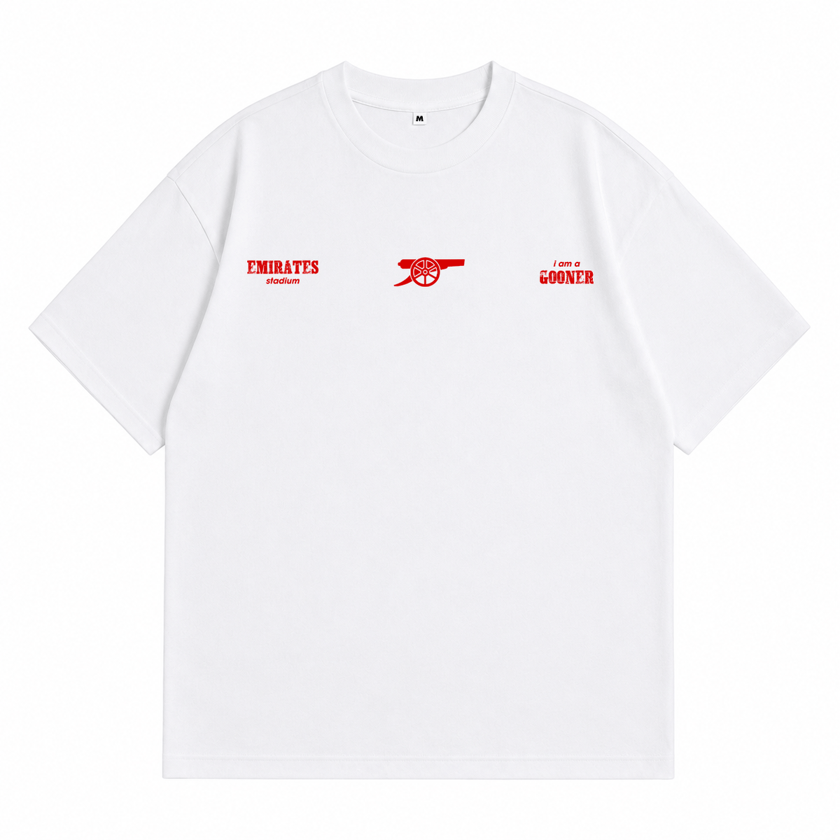 Áo Thun Arsenal Gooner Logo Form Oversize