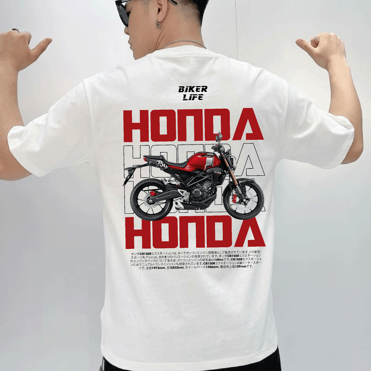 Áo Thun Biker CB150R Oversize