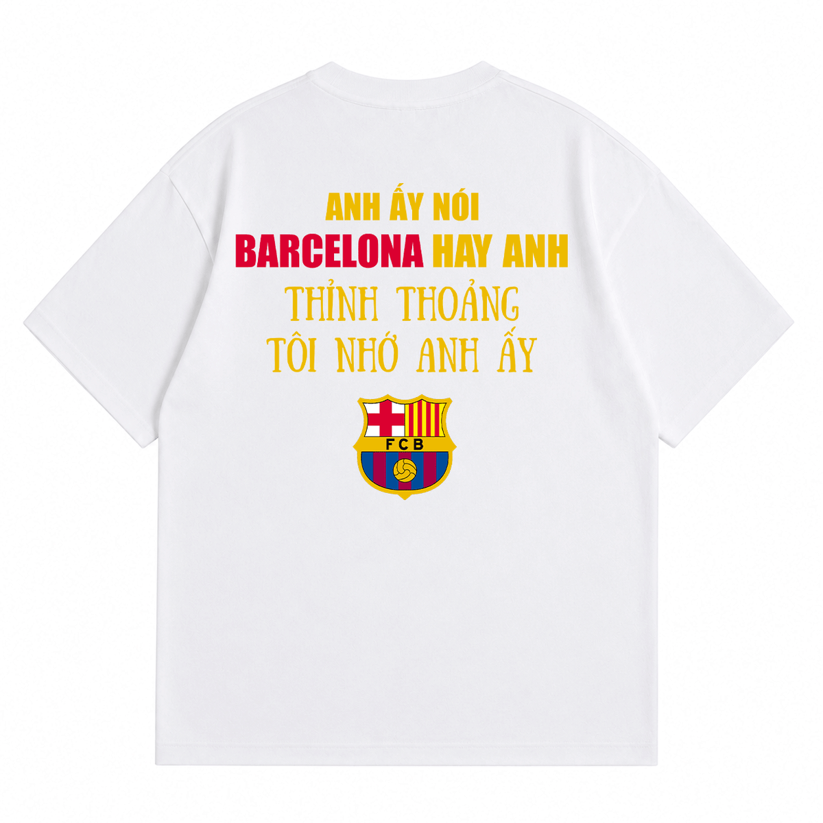 Áo Thun Barca Hay Anh Oversize